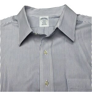 Brooks Brothers 1818 Dress Shirt 16 2/3 Mens L/S Regent Bengal Stripe VGUC.